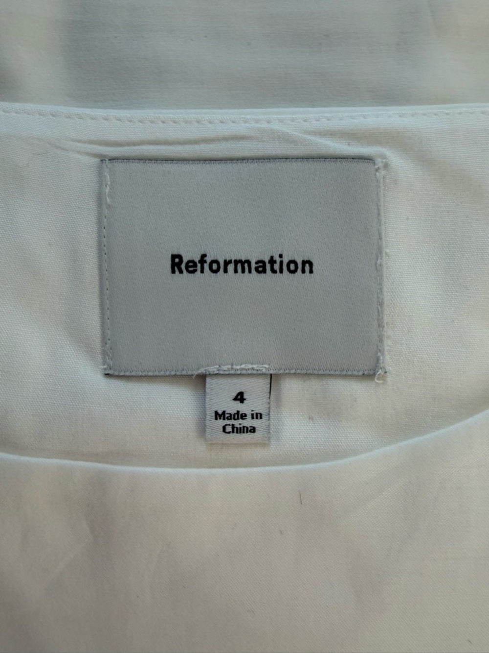 NEW Reformation Jordan Two Piece Short Sleeve Skirt Set Cotton White | US 4 UK 8 - Picture 14 of 16
